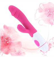 30 SPEED RABBIT Dual Vibration Waterproof Dildo Vagina Clitoris