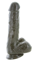 Crystal Addiction Clear 7” Dildo with Balls