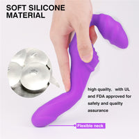 Silicone Rechargeable Remote Control Female Clitoris G-Spot Stimulate Vibrating Strapless Strap On Dildo Vibrator Double Penetration Ended Dong　