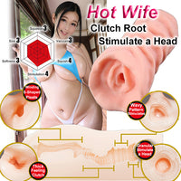 Hot Wife Realistic Male Masturbator Lifesize Pocket Vagina Pussy Stroker