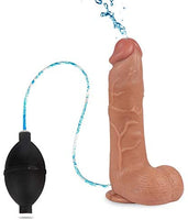 3Size Ejaculating Squirting Dildo Silicone Dong Suction Cup Penis Cum Sperm Cock