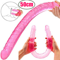 16" Long Double Sided Ended Headed Dildo Penetration Dong Sex Toys for Lesbian